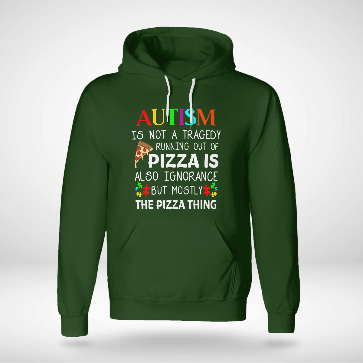 Running out of Pizza is The Autism T-Shirt, Gift for People with Depression,