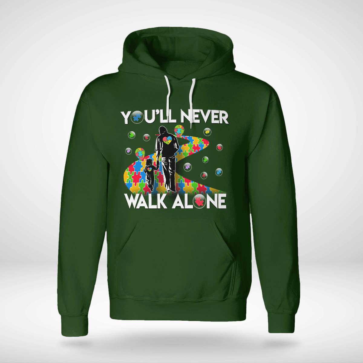 You'll never walk alone The Autism T-Shirt, Gift for People with Depression,