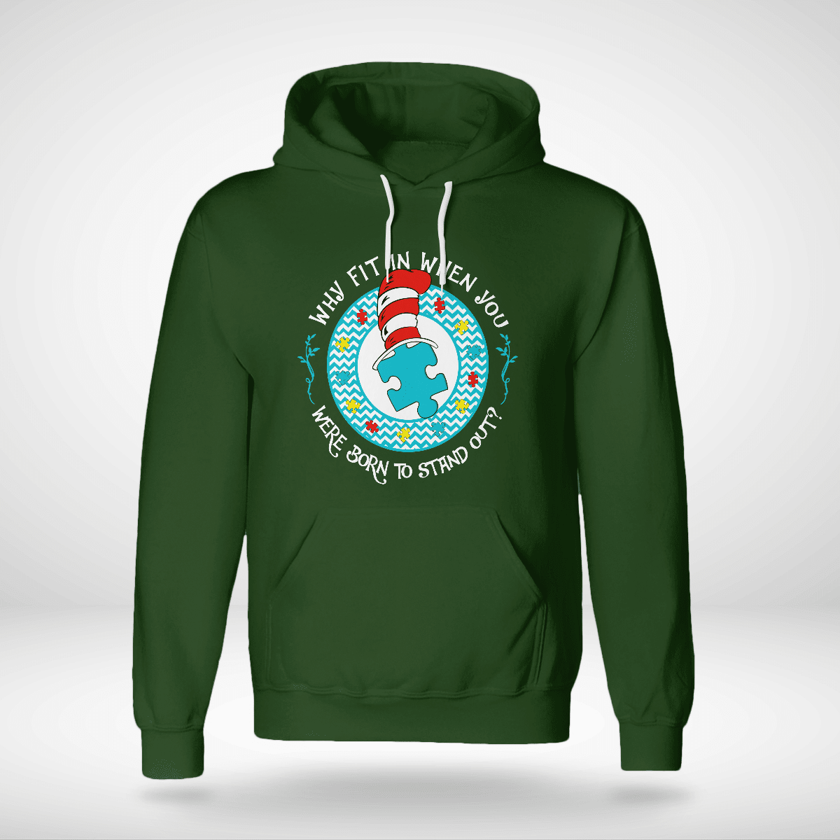 Why Fit In When You The Autism T-Shirt, Gift for People with Depression,