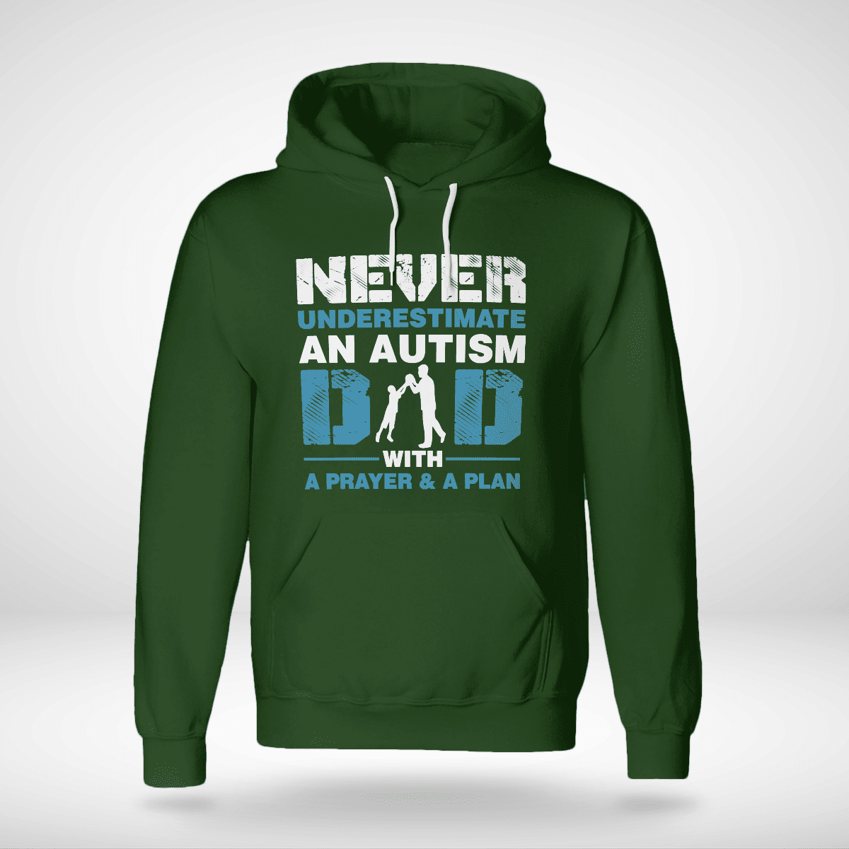 Never underestimate an autism dad The Autism T-Shirt, Gift for People with Depression,