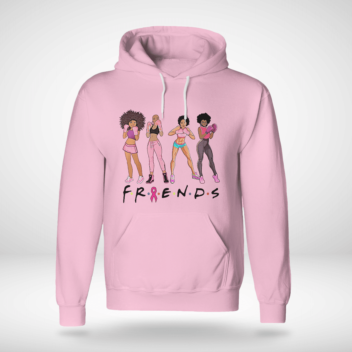 Friends , Breast Cancer Awareness T-Shirt, Special Gift for Breast Cancer Warrior