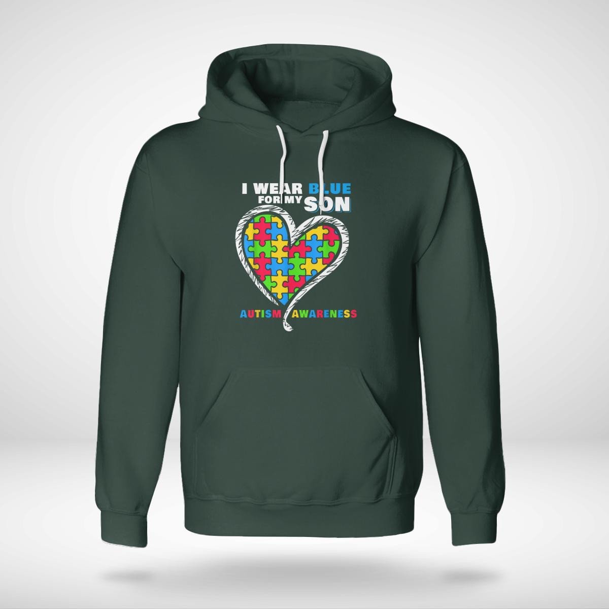 I Wear Blue For My Son The Autism T-Shirt, Gift for People with Depression,