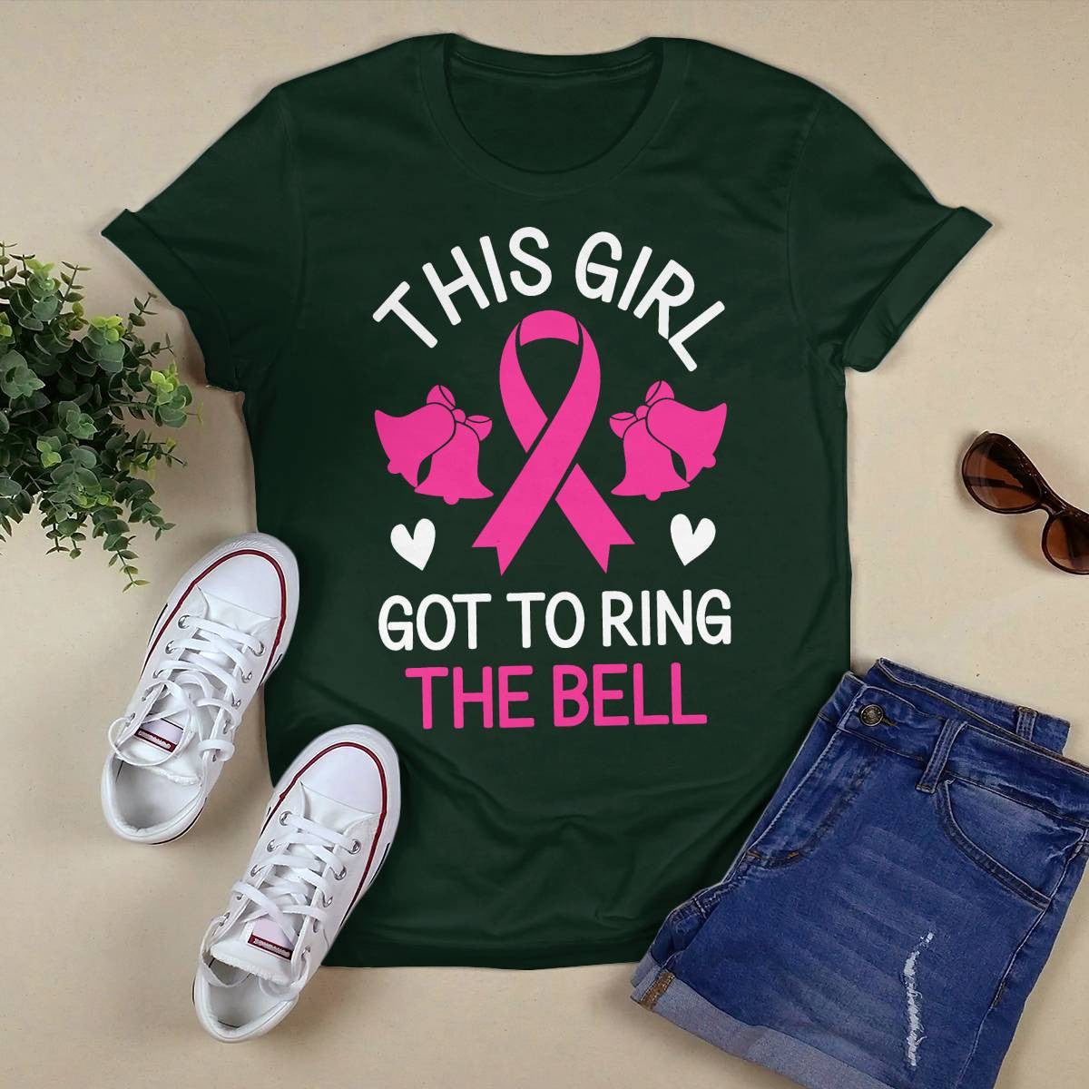 This Girl Got to Ring the Bell Chemo Grad Breast Cancer Brc2344