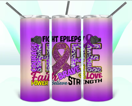 Epilepsy Awareness Tumbler 17oz