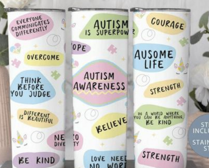 Autism Awareness Tumbler 17Oz