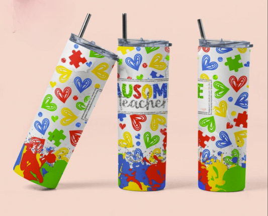 Autism Awareness Tumbler 17Oz
