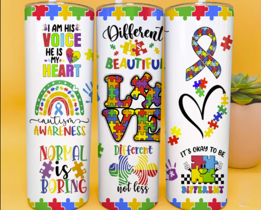 Autism Awareness Tumbler 17Oz