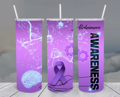 Alzheimer Awareness Tumbler 17oz