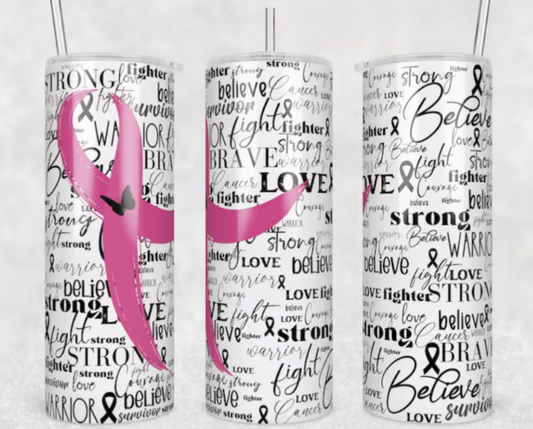 Breast Cancer Awareness Tumbler 17oz