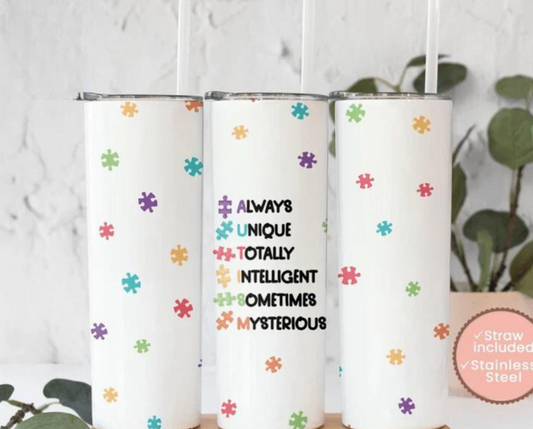 Autism Awareness Tumbler 17Oz