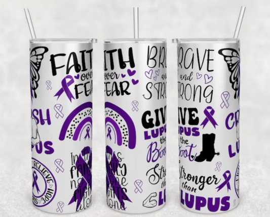 Lupus Awareness Tumbler 17oz