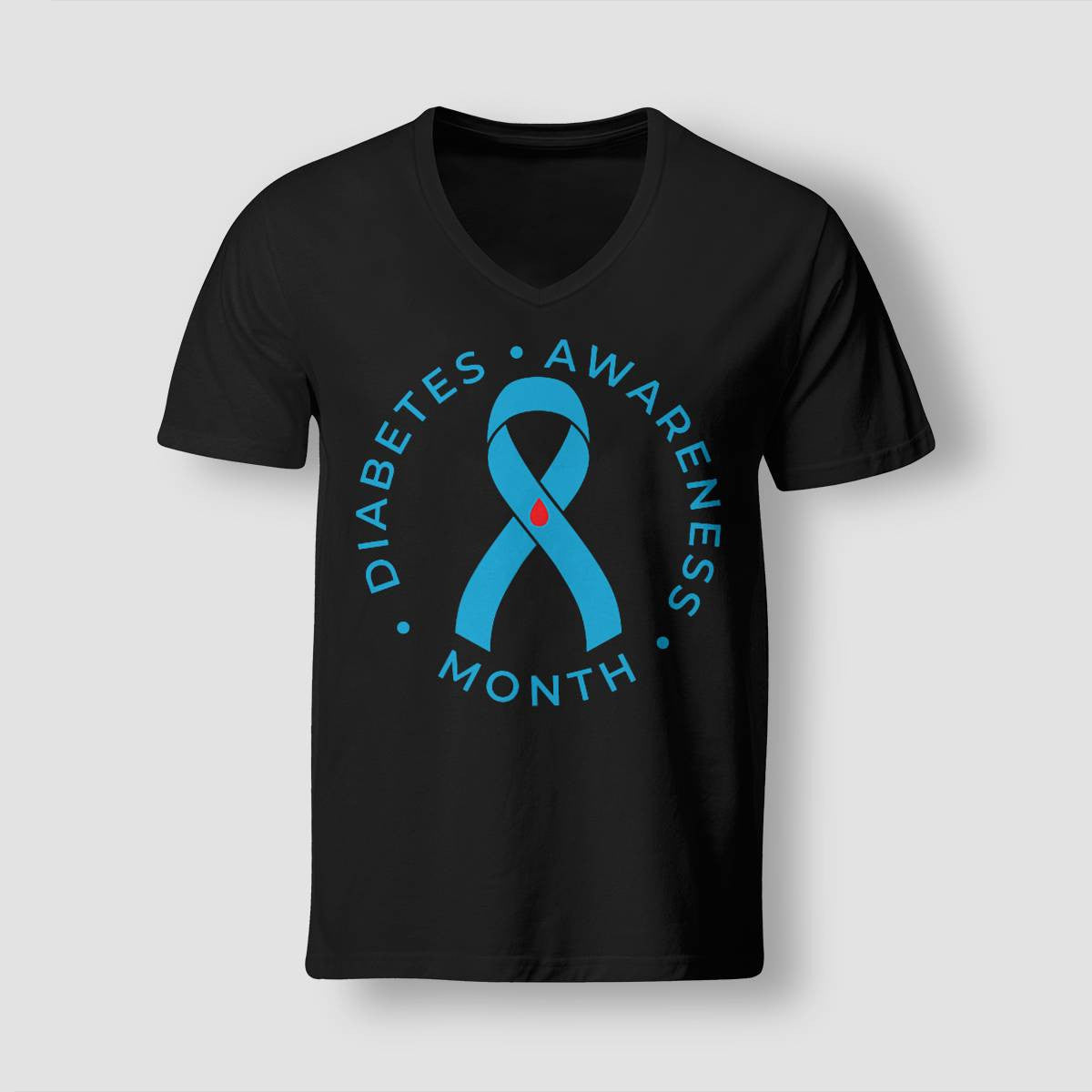Diabetes Awareness Ribbon Type 1 One Two 2 T1D Dab2345