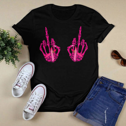 Funny Middle Finger Curse Word Breast Cancer Breast Support Brc2344