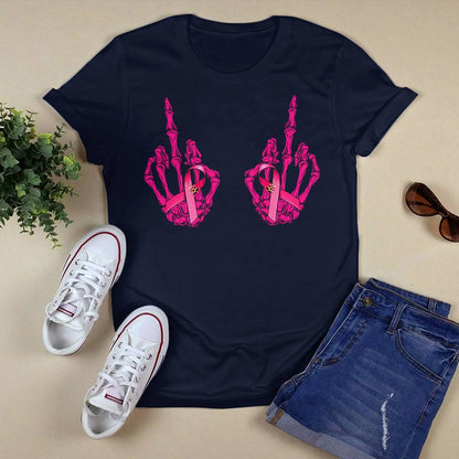 Funny Middle Finger Curse Word Breast Cancer Breast Support Brc2344