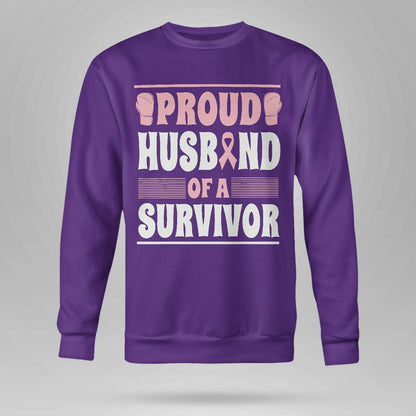 Proud Husband Of Survivor Breast Cancer Survivor Awareness Brc2344
