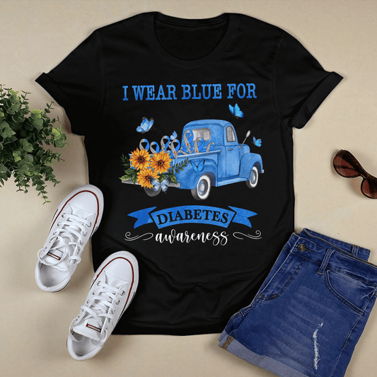 I Wear Blue For Diabetes Awareness Diabetes Awareness Shirt, Diabetes Survivor Support Shirt, Gift For Diabetic, Diabetes Awareness Month