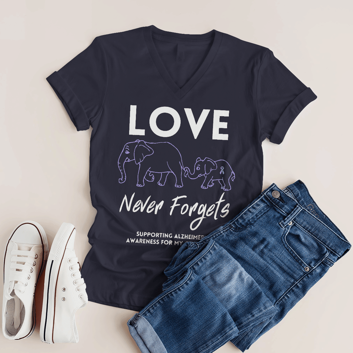 Support Alzheimer's Shirt, Alzheimer Dad Mom Tee, Alzheimer's gift, Gift For Her, Gift For Him Love Never Forgets 2316