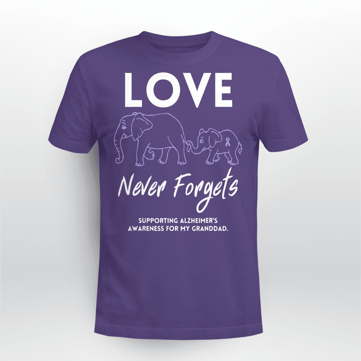 Support Alzheimer's Shirt, Alzheimer Dad Mom Tee, Alzheimer's gift, Gift For Her, Gift For Him Love Never Forgets 2316