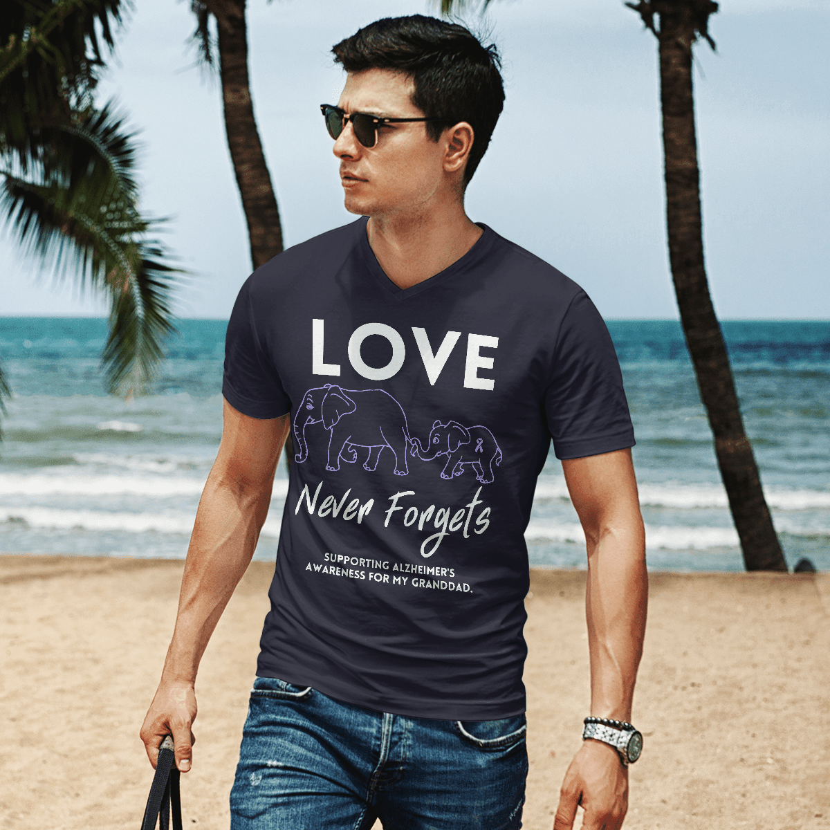 Support Alzheimer's Shirt, Alzheimer Dad Mom Tee, Alzheimer's gift, Gift For Her, Gift For Him Love Never Forgets 2316