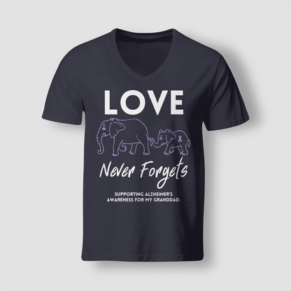 Support Alzheimer's Shirt, Alzheimer Dad Mom Tee, Alzheimer's gift, Gift For Her, Gift For Him Love Never Forgets 2316