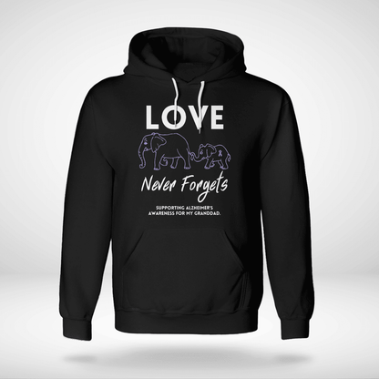 Love Never Forgets 2316 , Alzheimer's Awareness Shirt, Gift For People With Dementia