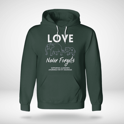 Love Never Forgets 2316 , Alzheimer's Awareness Shirt, Gift For People With Dementia