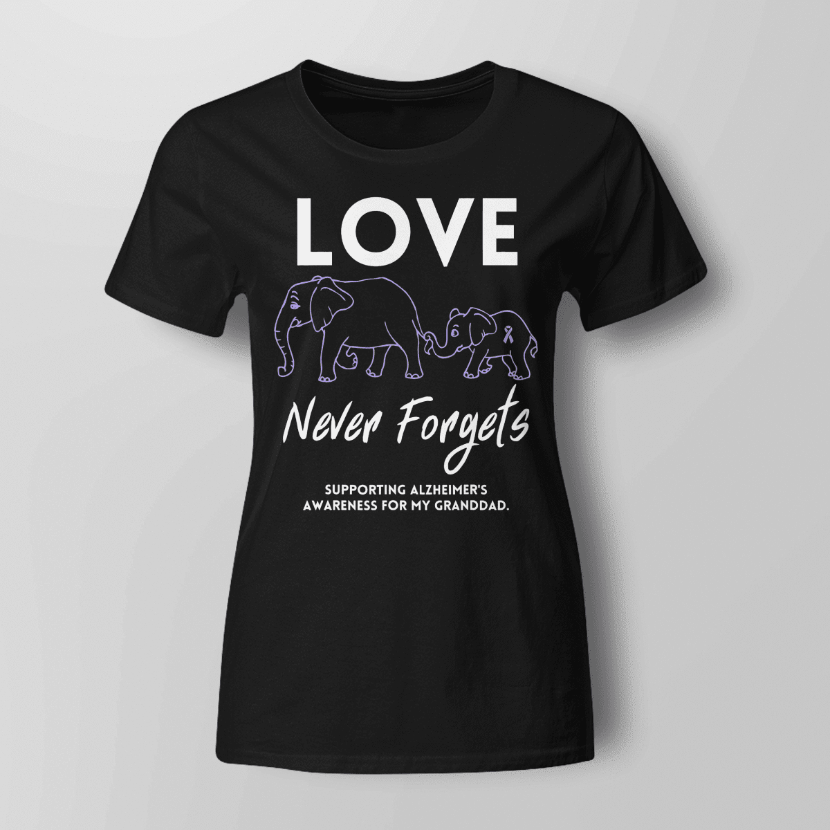 Support Alzheimer's Shirt, Alzheimer Dad Mom Tee, Alzheimer's gift, Gift For Her, Gift For Him Love Never Forgets 2316