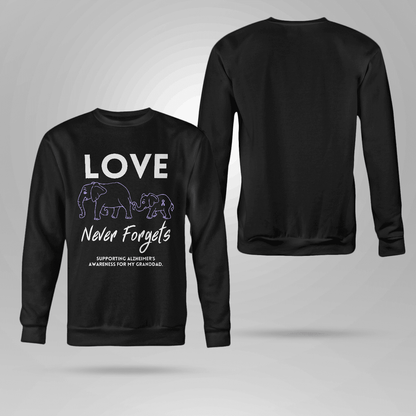 Love Never Forgets 2316 , Alzheimer's Awareness Shirt, Gift For People With Dementia