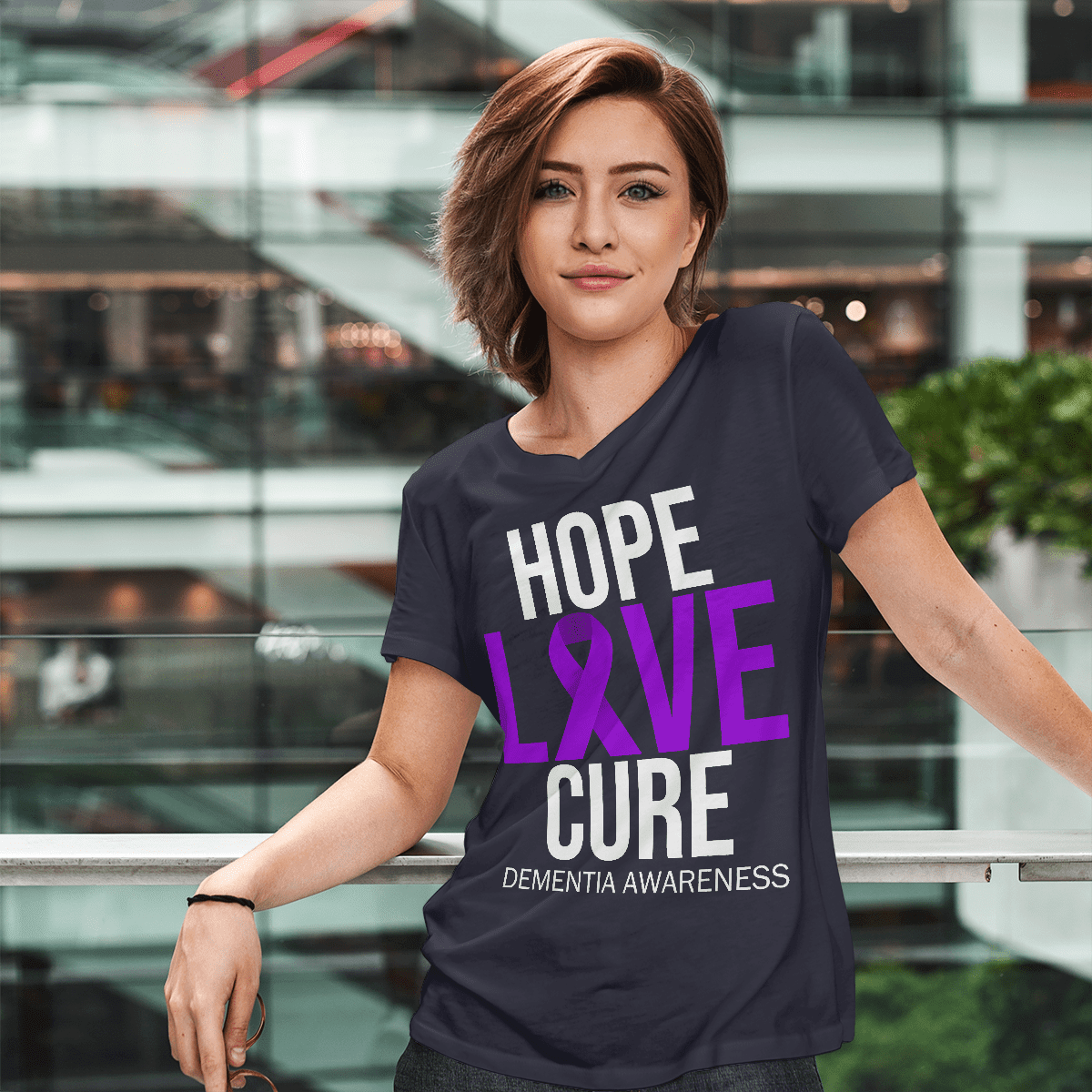 Support Alzheimer's Shirt, Alzheimer Dad Mom Tee, Alzheimer's gift, Gift For Her, Gift For Him Hope Love Cure 2317
