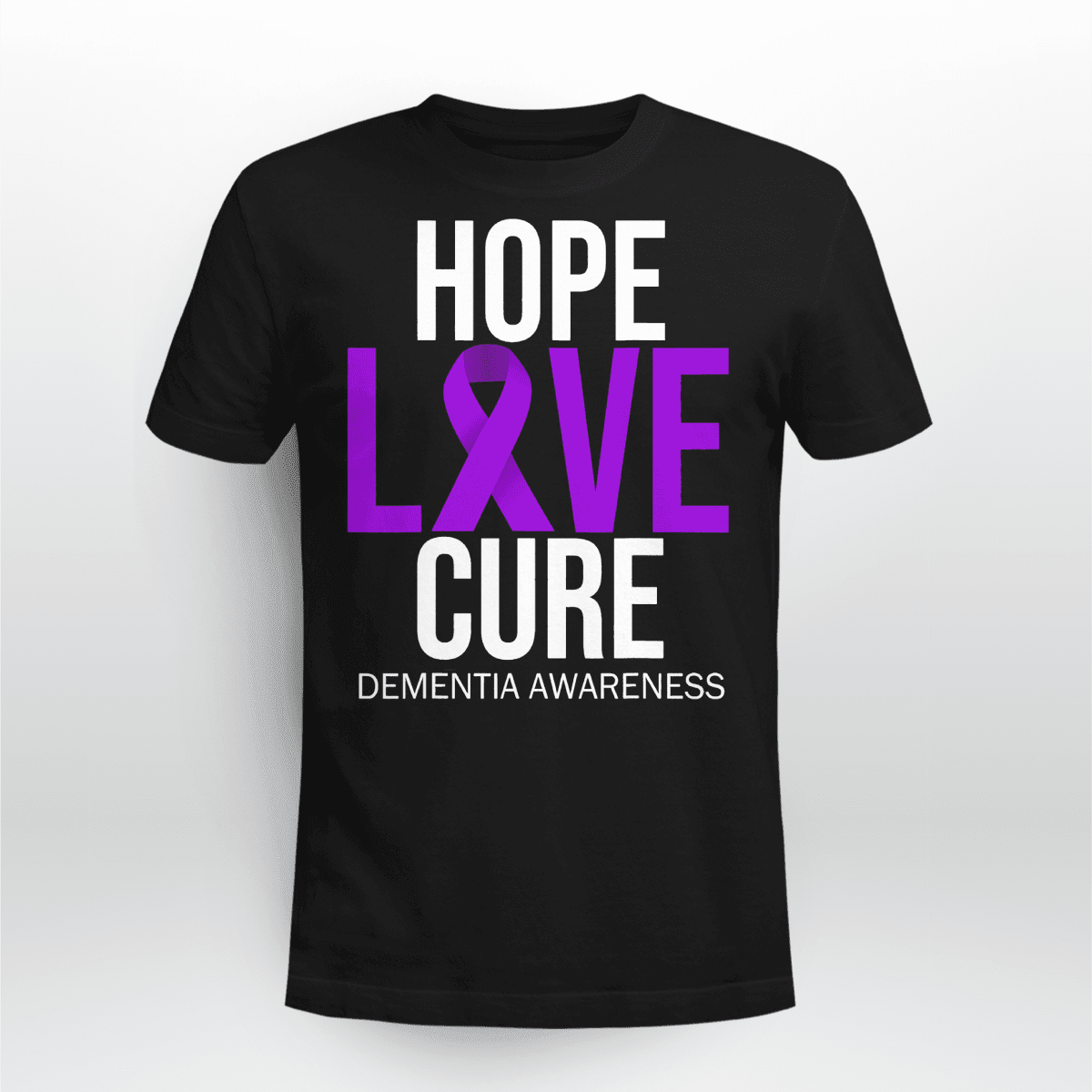 Support Alzheimer's Shirt, Alzheimer Dad Mom Tee, Alzheimer's gift, Gift For Her, Gift For Him Hope Love Cure 2317