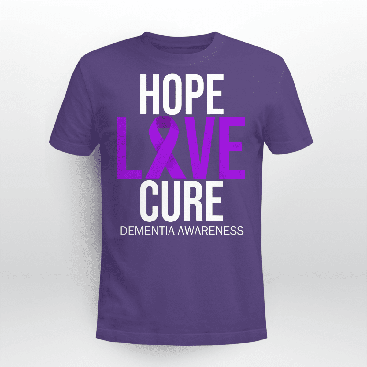 Support Alzheimer's Shirt, Alzheimer Dad Mom Tee, Alzheimer's gift, Gift For Her, Gift For Him Hope Love Cure 2317