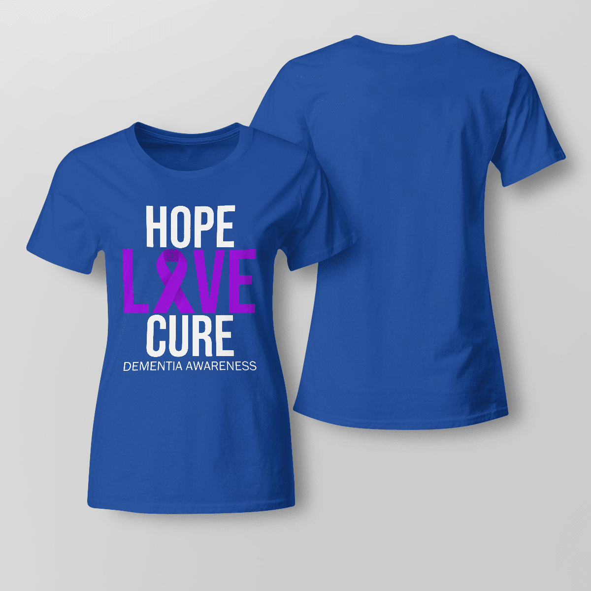 Support Alzheimer's Shirt, Alzheimer Dad Mom Tee, Alzheimer's gift, Gift For Her, Gift For Him Hope Love Cure 2317