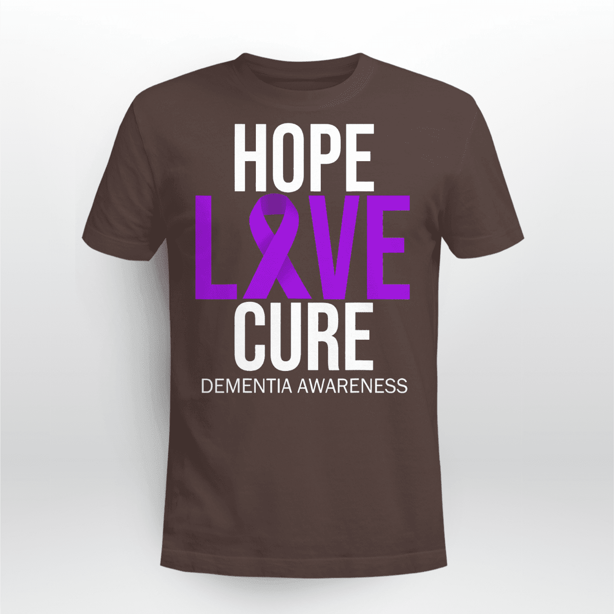 Support Alzheimer's Shirt, Alzheimer Dad Mom Tee, Alzheimer's gift, Gift For Her, Gift For Him Hope Love Cure 2317