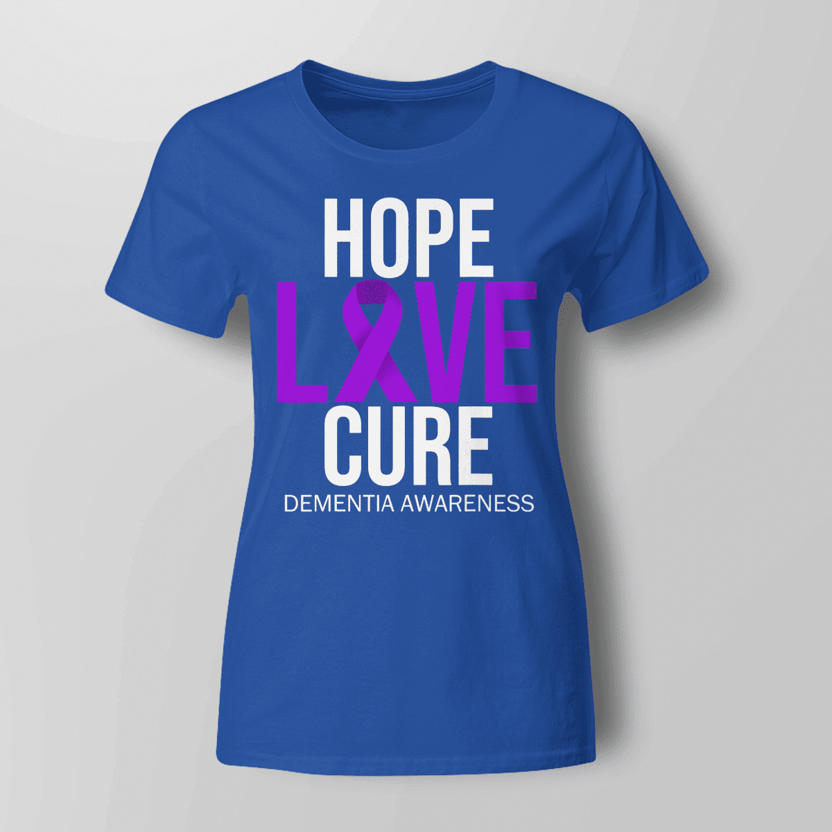 Support Alzheimer's Shirt, Alzheimer Dad Mom Tee, Alzheimer's gift, Gift For Her, Gift For Him Hope Love Cure 2317