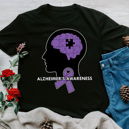 Support Alzheimer's Shirt, Alzheimer Dad Mom Tee, Alzheimer's gift, Gift For Her, Gift For Him Forget Me Not 2317