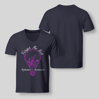 Support Alzheimer's Shirt, Alzheimer Dad Mom Tee, Alzheimer's gift, Gift For Her, Gift For Him Forget Me Not 2317