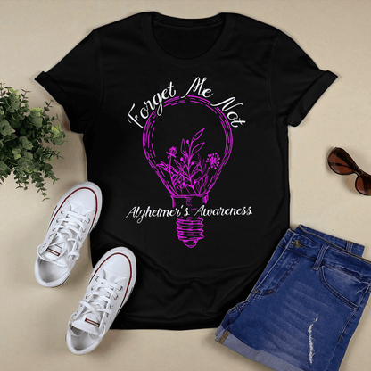 Support Alzheimer's Shirt, Alzheimer Dad Mom Tee, Alzheimer's gift, Gift For Her, Gift For Him Forget Me Not 2317