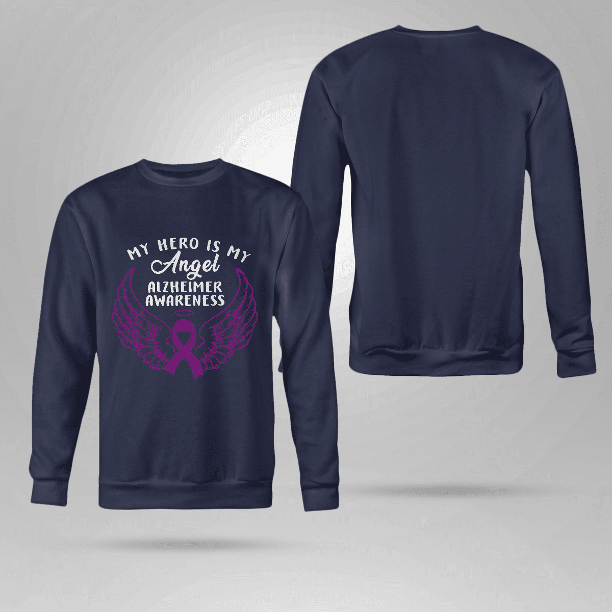 My Hero Is Now Angel , Alzheimer's Awareness Shirt, Gift For People With Dementia