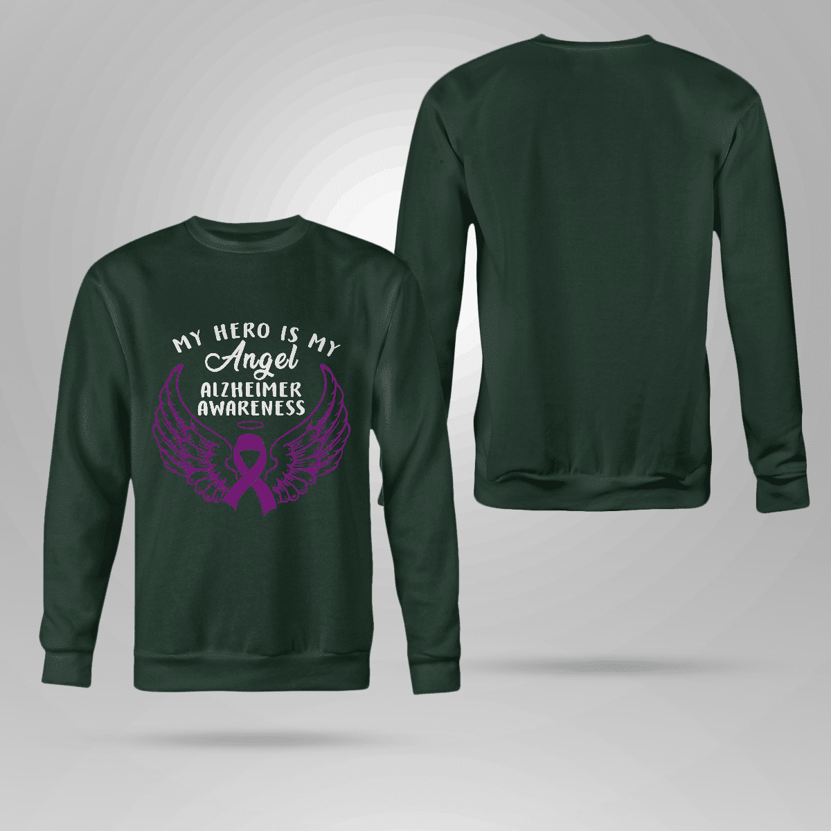 My Hero Is Now Angel , Alzheimer's Awareness Shirt, Gift For People With Dementia