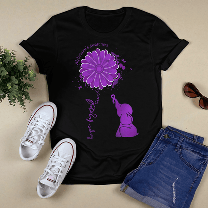 Support Alzheimer's Shirt, Alzheimer Dad Mom Tee, Alzheimer's gift, Gift For Her, Gift For Him Hope Fight Cure