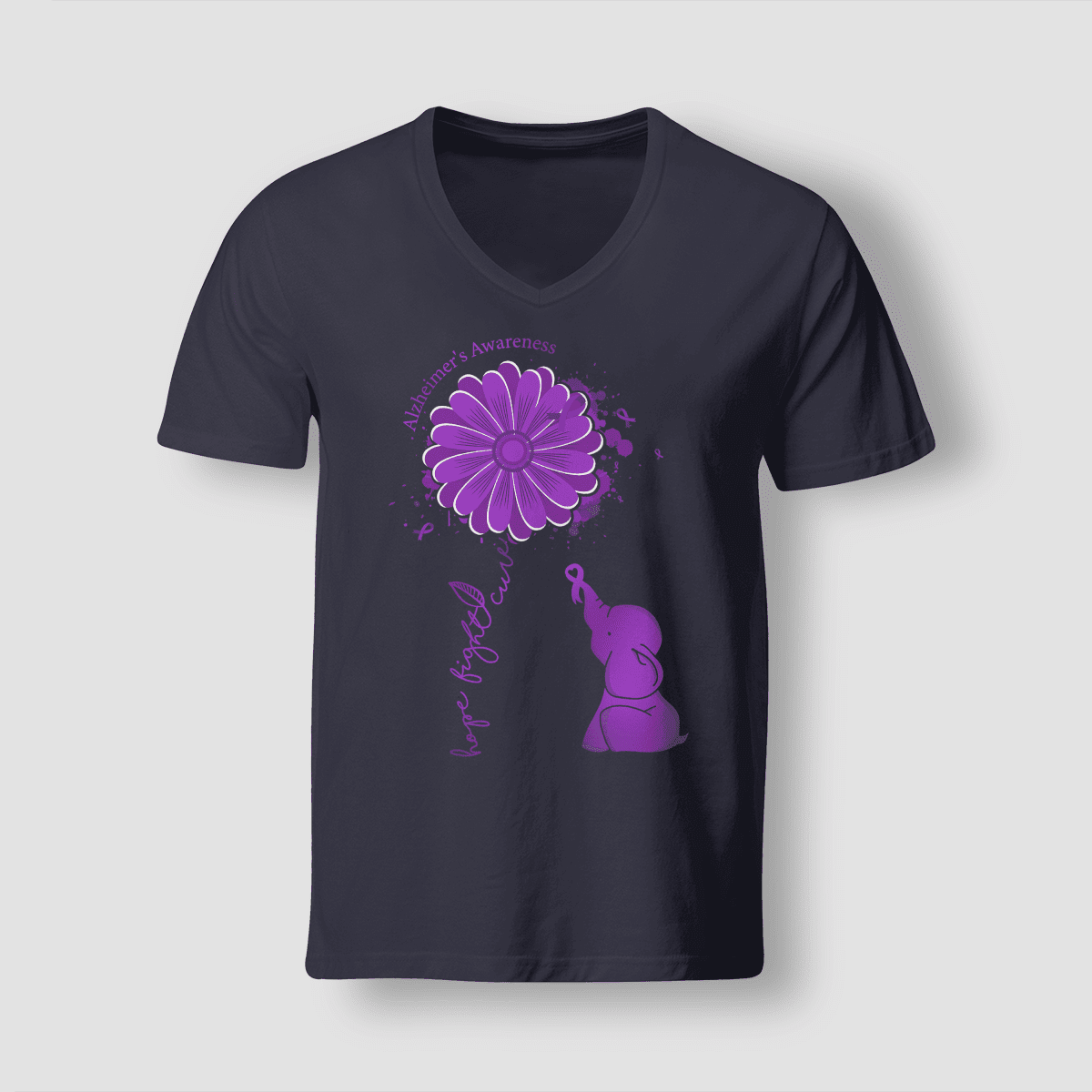 Support Alzheimer's Shirt, Alzheimer Dad Mom Tee, Alzheimer's gift, Gift For Her, Gift For Him Hope Fight Cure