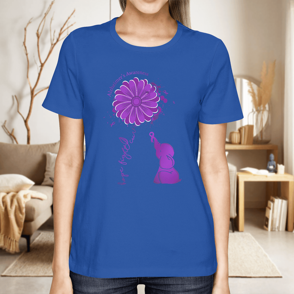 Support Alzheimer's Shirt, Alzheimer Dad Mom Tee, Alzheimer's gift, Gift For Her, Gift For Him Hope Fight Cure