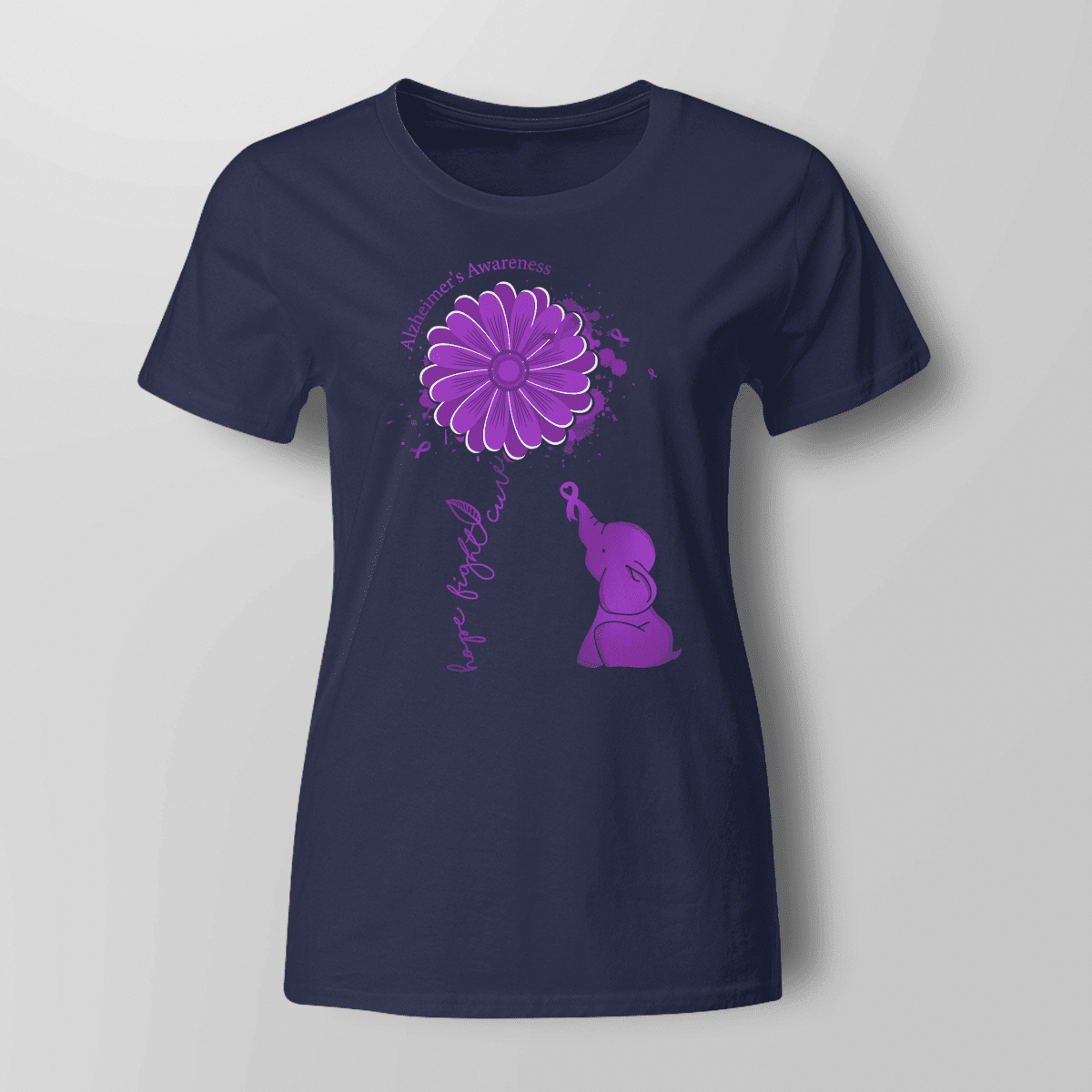 Support Alzheimer's Shirt, Alzheimer Dad Mom Tee, Alzheimer's gift, Gift For Her, Gift For Him Hope Fight Cure