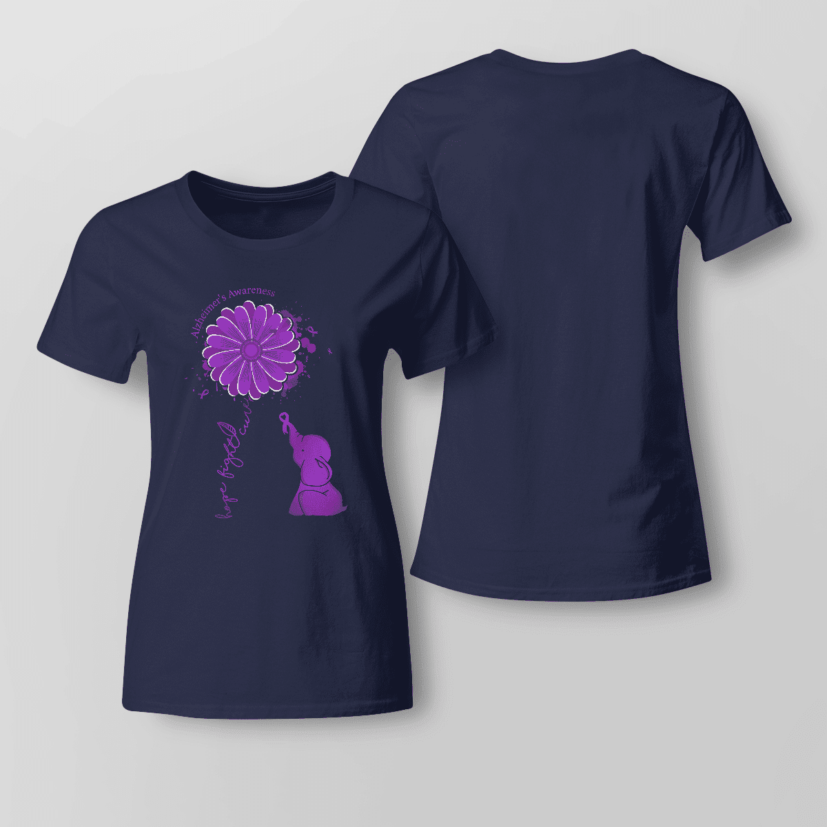 Support Alzheimer's Shirt, Alzheimer Dad Mom Tee, Alzheimer's gift, Gift For Her, Gift For Him Hope Fight Cure