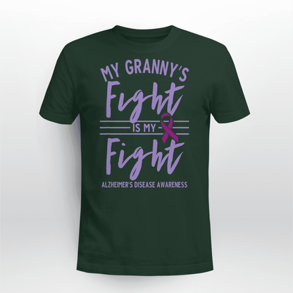 My Granny's Fight Is My Fight , , Alzheimer's Awareness Shirt, Gift For People With Dementia