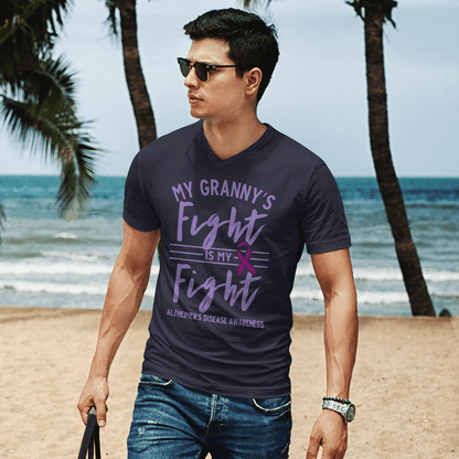 Support Alzheimer's Shirt, Alzheimer Dad Mom Tee, Alzheimer's gift, Gift For Her, Gift For Him My Granny's Fight Is My Fight