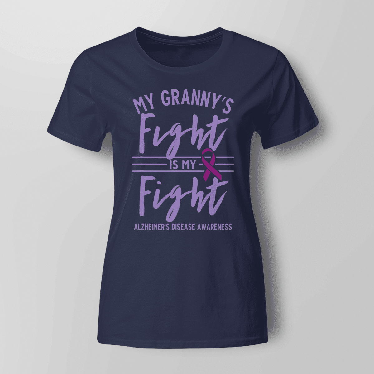 Support Alzheimer's Shirt, Alzheimer Dad Mom Tee, Alzheimer's gift, Gift For Her, Gift For Him My Granny's Fight Is My Fight