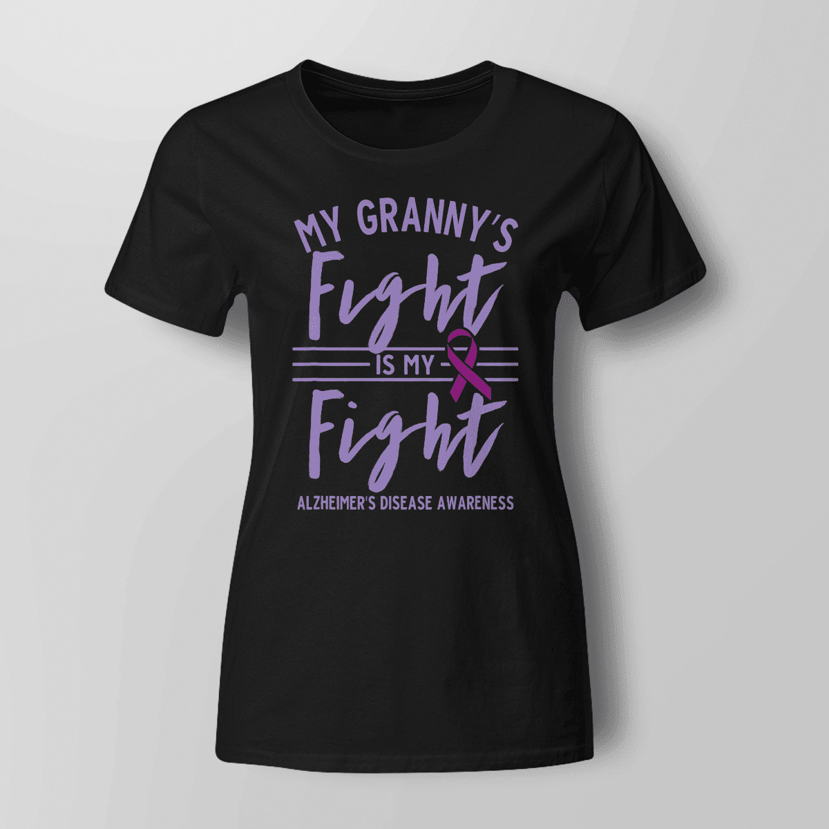 Support Alzheimer's Shirt, Alzheimer Dad Mom Tee, Alzheimer's gift, Gift For Her, Gift For Him My Granny's Fight Is My Fight