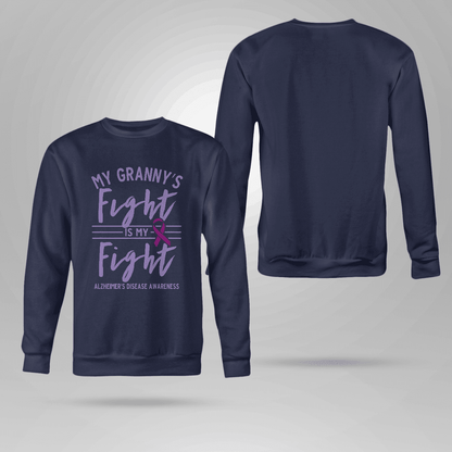 My Granny's Fight Is My Fight , , Alzheimer's Awareness Shirt, Gift For People With Dementia