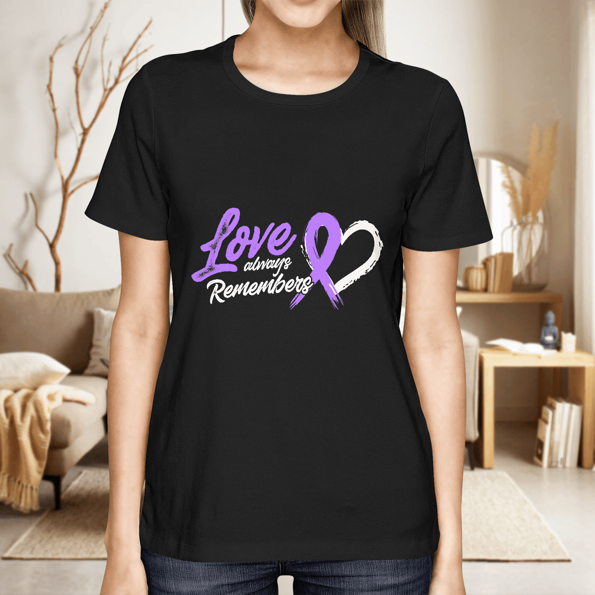 Support Alzheimer's Shirt, Alzheimer Dad Mom Tee, Alzheimer's gift, Gift For Her, Gift For Him Love Remembers